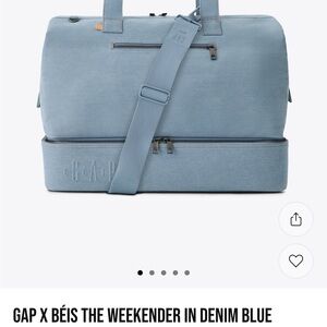 NWT GAP x BEIS The Weekender Bag in Denim Blue